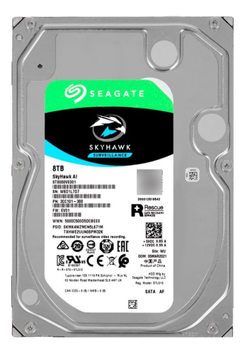 Disco Rigido 8tb Seagate Skyhawk 2