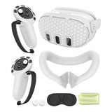 Kit Accesorios Funda Facial Control Puños Para Meta Quest 3