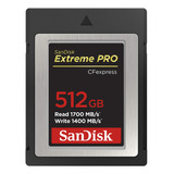 Sandisk Tarjeta Cfexpress Extreme Pro De 512 Gb Tipo B - Sd.