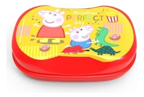 Peppa Pig Jabonera Plástica Con Tapa