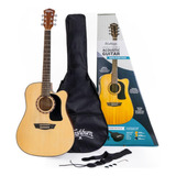 Pack Guitarra Electroacustica Washburn D5ce-pack Natural