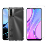 Mica + Funda Acrigel Airbag Para Xiaomi Redmi 9t / Poco M3