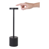 Lámpara De Mesa Inalámbrica Luz Ambiente Noturna Pantalla Negro