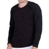 Camiseta Microfibra Termica Con Friza Color Negro