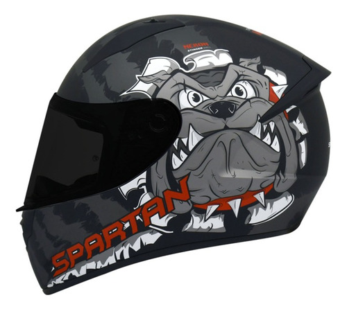 Casco Moto Spartan Stinger Certificado Ece2205 Negro Mate