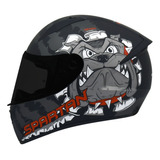 Casco Moto Spartan Stinger Certificado Ece2205 Negro Mate