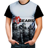 Camiseta Camisa Personaliza Jogo Game Tiro Gears Of War 3