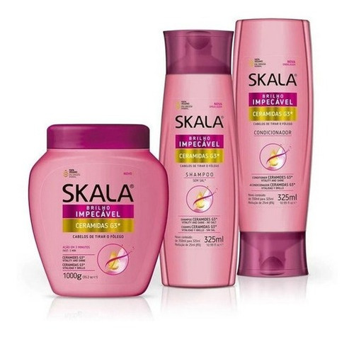 Shampoo, Condicionador E Mascara Ceramidas Skala Expert 