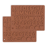 Moldes De Chocolate De Silicona Letras Números Amor Co...