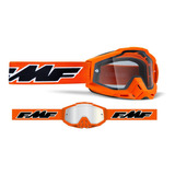 Goggles Para Motociclista Powerbomb Naranja Clear Lens Fmf