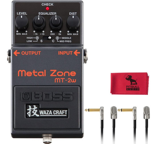 Pedal De Efectos De Distorsión Boss Waza Craft Metal Z...