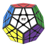Cubo Mágico Profesional Negro Megaminx Qiyi Qiheng