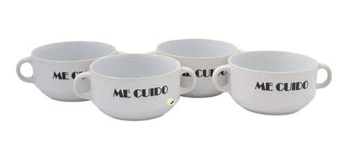 Taza Sopera Doble Asa Ambiente Gourmet Diseño Exclusivo Xund