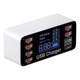 Cargador Usb 8 Puertos 3.0 Pantalla Led 40w Tipo C