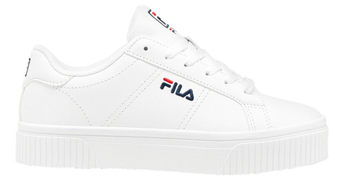 Tenis Sneakers Plataforma Fila Dama Cordones Blanco 690-12
