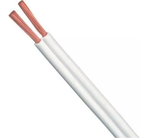 Cabo Elétrico Flexível Cordão Paralelo 2×1,50mm 300v 20 Mts Cor Da Cobertura Branco