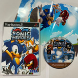 Jogo Sonic Heroes Ps2 Com Capa+poster