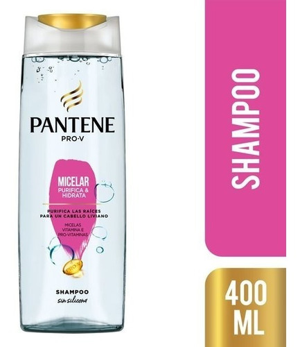 Pack De 12 Shampoo Pantene Pro-v Micelar 400 Ml