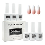 Miss Cherry Gel Semipermanente Lechoso | Milk 6 Pzs