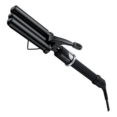 Waflera Rizadora Triple Barril Babyliss Porcelana Profesiona Color Negro | Meses sin interés