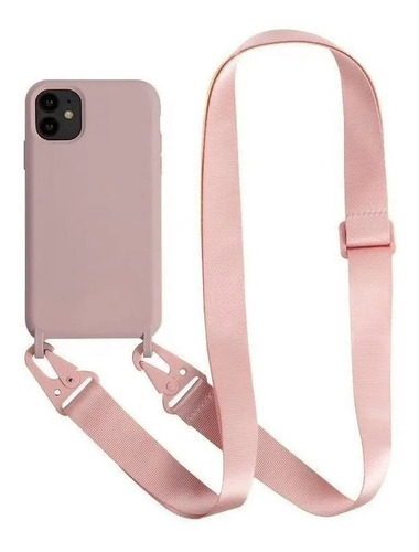 Funda Generica Para iPhone Samsung Silicona Correa Colgante 