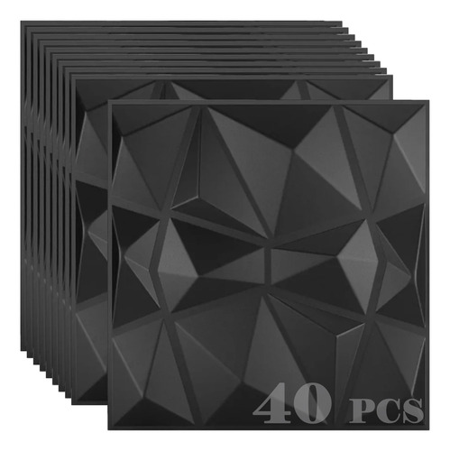 Panel 3d Decorativo 40pcs 10m2 Con Cinta Doble Cara 50x50cm