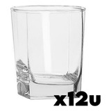 Vaso Whiskey 12 Piezas 352ml Elegante Y Moderno Marca Crisa City Dof