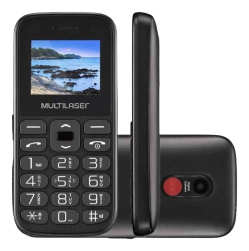 Telefone Celular Ideal Para Idoso Vita Iv Teclado Grande Sos