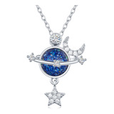 Collar Para Mujer Luna Estrella Planeta Cumpleaños Regalo