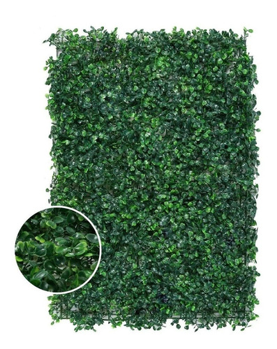 Jardin Vertical Artificial Verde Panel Muro 40x60 - Pack 25