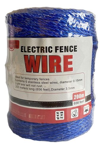 Cerca Eléctrica De Granja Polywire, Resistente Al 3,5 Mm