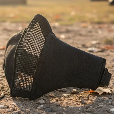 Mascara Tactica Malla Metal Proteccion Bocal Gotcha Airsoft | Meses sin interés