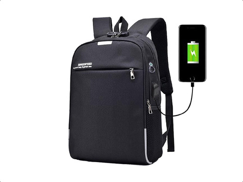 Mochila Oxford Mujer Hombre Antirrobo Urbana Usb Premium