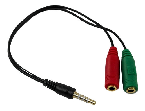 Cable Mini Plug 3.5 Mm 4 Contacto A 2 Hembra Audio X 2u Htec