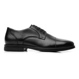 Zapato Derby  Flexi Para Hombre Estilo 407801 Negro