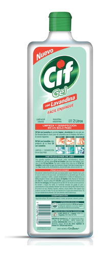 Cif Gel Con Lavandina X 2 Lts