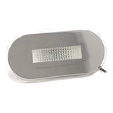 Luz Luminária Cromada Em Aço Inox 12v Led Amarelo Lancha