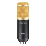 Micrófono Newvision Nw-800 Condensador Cardioide Color Negro/dorado