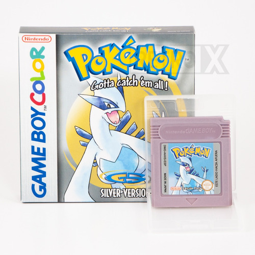 Pokemon Plata Silver Re-pro Español Gbc Gameboy Caja Custom