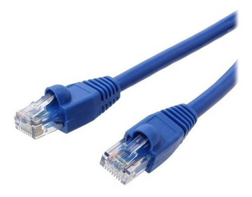 Cabo De Rede Azul 1,5m Rj45 Internet Cat5 Lan Crimp Anatel