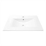 Placa Lavamanos Blanco 71cm X 46cm Poceta Ondulada Cerámica