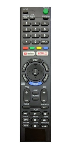 Controle Remoto Compatível Tv Sony Rmt-tx300b/kd-43x727e