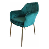 Sitial Bagual Pro Velvet Terciopelo Silla De Comedor Verde