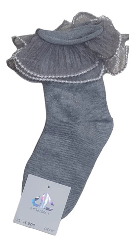 Calceta Corta Infantil 100% ALG Con Moños O Encajes Coquette | MercadoLibre