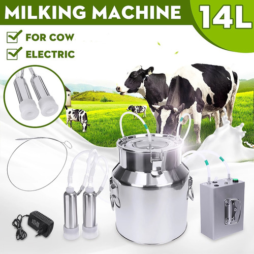 Ordeñadora De Vacas Eléctrica De 110 V / 220 V 14l, Máquina