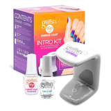 Kit De Uñas Gelish Introducción Ombre Coat+ Lampara Led 3pzs