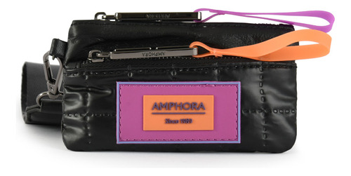 Volendam Monedero Rectangular Pequeña Negro