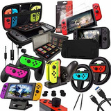 Kit De Accesorios Para Nintendo Switch 12 En 1 Color Negro