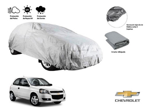 Lona C Broche Cubreauto Afelpada Chevrolet Chevy C3 2012