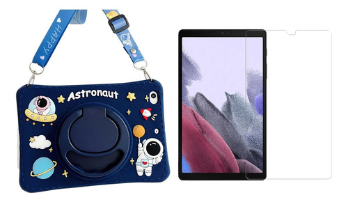 Funda Protector Para A7 Lite T220 Astronaut Chicos + Vidrio